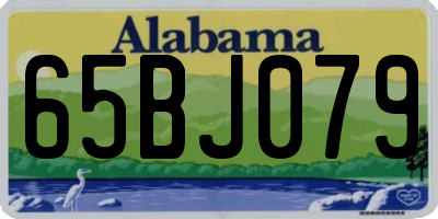 AL license plate 65BJ079