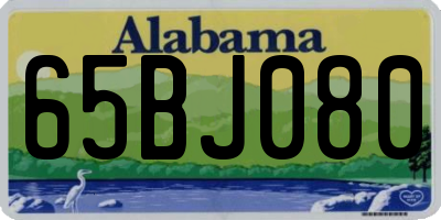 AL license plate 65BJ080