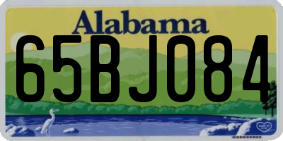 AL license plate 65BJ084