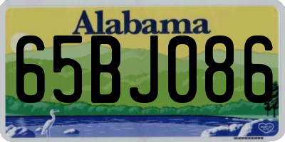 AL license plate 65BJ086