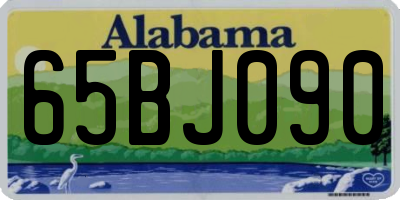 AL license plate 65BJ090