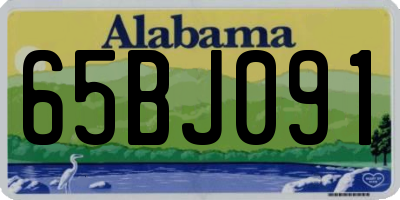 AL license plate 65BJ091