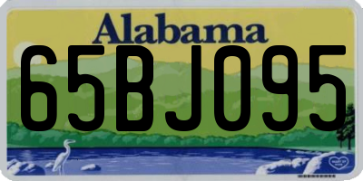 AL license plate 65BJ095
