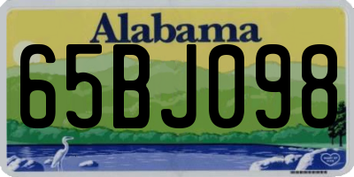 AL license plate 65BJ098