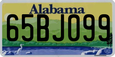 AL license plate 65BJ099