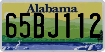 AL license plate 65BJ112
