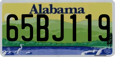 AL license plate 65BJ119