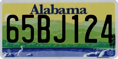 AL license plate 65BJ124