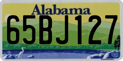 AL license plate 65BJ127