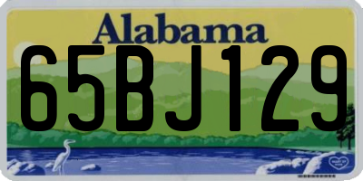 AL license plate 65BJ129