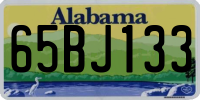 AL license plate 65BJ133