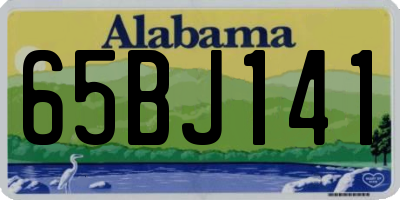 AL license plate 65BJ141