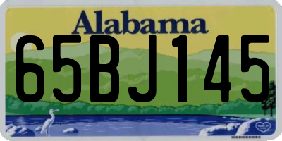 AL license plate 65BJ145