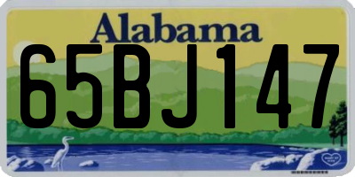 AL license plate 65BJ147