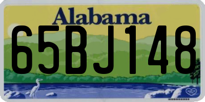 AL license plate 65BJ148