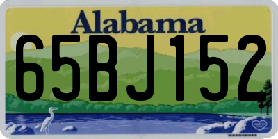 AL license plate 65BJ152