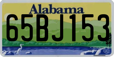 AL license plate 65BJ153