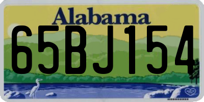 AL license plate 65BJ154