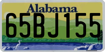 AL license plate 65BJ155