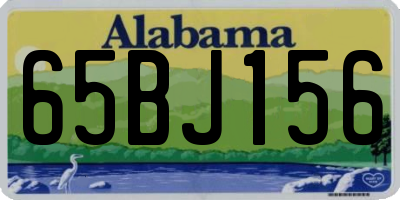 AL license plate 65BJ156