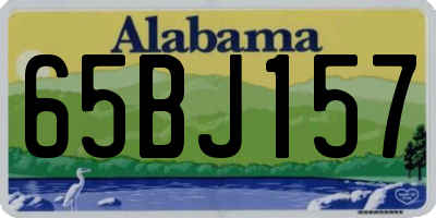 AL license plate 65BJ157
