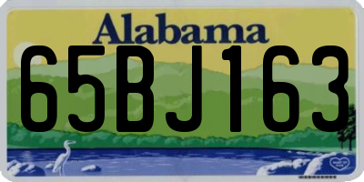 AL license plate 65BJ163