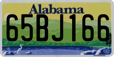 AL license plate 65BJ166
