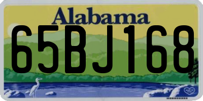 AL license plate 65BJ168