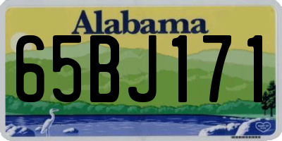 AL license plate 65BJ171