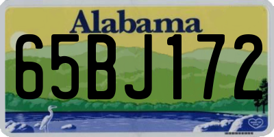 AL license plate 65BJ172