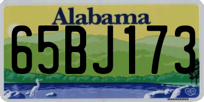 AL license plate 65BJ173