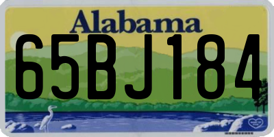 AL license plate 65BJ184