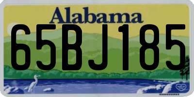 AL license plate 65BJ185