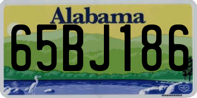 AL license plate 65BJ186