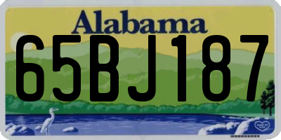 AL license plate 65BJ187