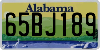 AL license plate 65BJ189