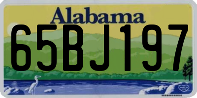 AL license plate 65BJ197