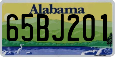 AL license plate 65BJ201