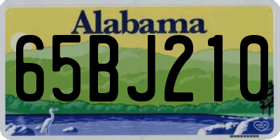 AL license plate 65BJ210