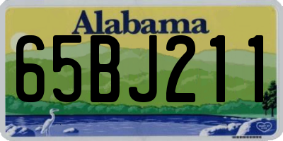AL license plate 65BJ211