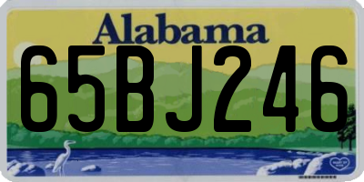 AL license plate 65BJ246
