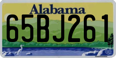 AL license plate 65BJ261