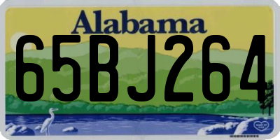 AL license plate 65BJ264