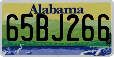 AL license plate 65BJ266