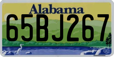 AL license plate 65BJ267