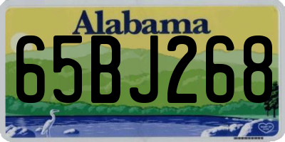 AL license plate 65BJ268