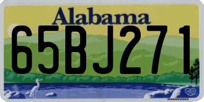 AL license plate 65BJ271