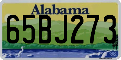 AL license plate 65BJ273