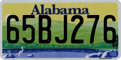 AL license plate 65BJ276