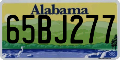 AL license plate 65BJ277
